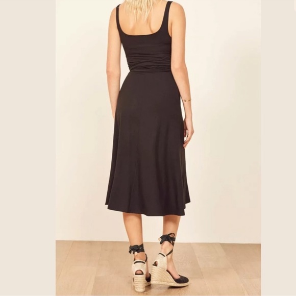 Reformation August Midi Dress in Black Size XS - Picture 4 of 13